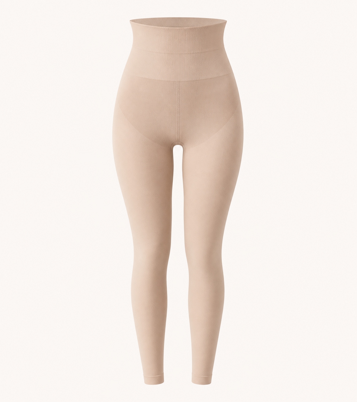Shaping leggings with high compression waistband